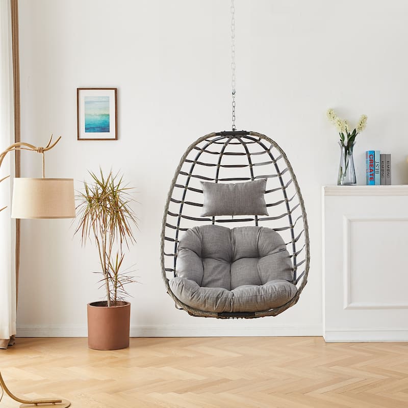 Pocassy Foldable Hanging Egg Chair without Stand