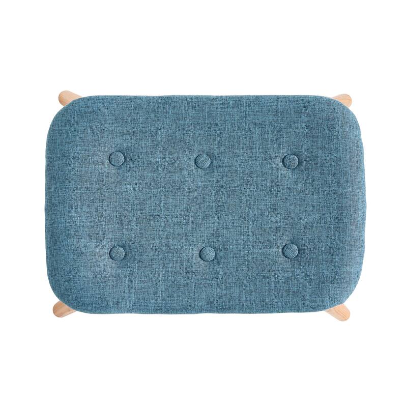 Hariata Midcentury Modern Wingback Chair and Ottoman by Christopher