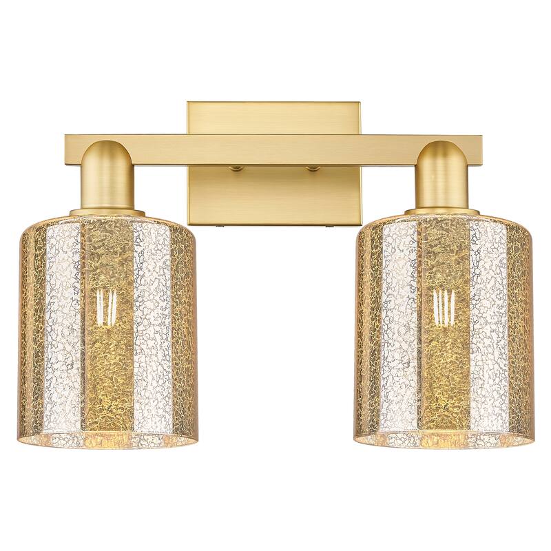Innovations Lighting Endless Possibilities Arcadia - Cobbleskill - 2 Light 16" Bath Vanity Light - Mercury/Satin Gold