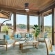 preview thumbnail 8 of 12, Sofucor 42"/48"/ 52"/60"Noiseless Walnut Wood Ceiling Fan with Remote Control, Integrated Light Optional