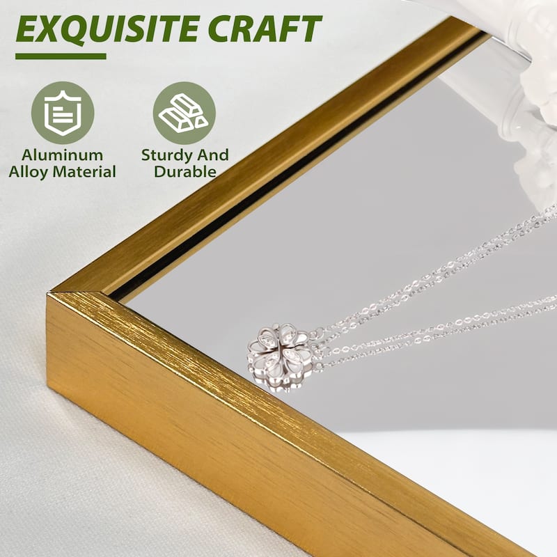 Arched Aluminum Alloy Framed Decorative Wall Mirror