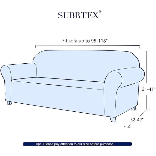 Subrtex Stretch XL Slipcover 1 Piece Spandex Furniture Protector
