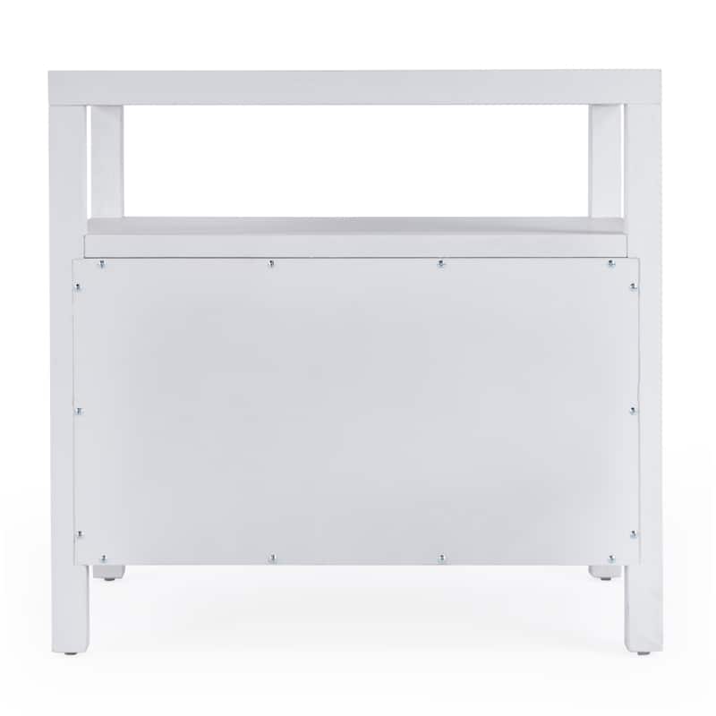 Nora 2-Drawer Wood Wide Nightstand