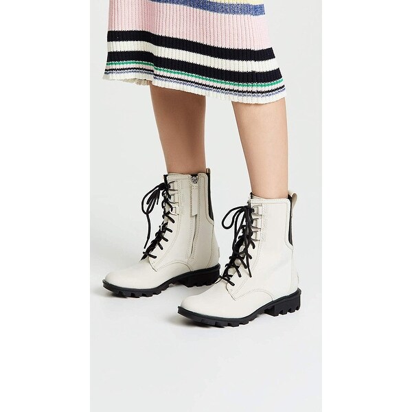 sorel phoenix waterproof leather combat boots