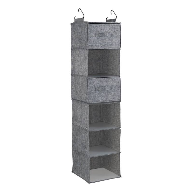 Household Essentials 6 Shelf Hanging Closet Organizer
