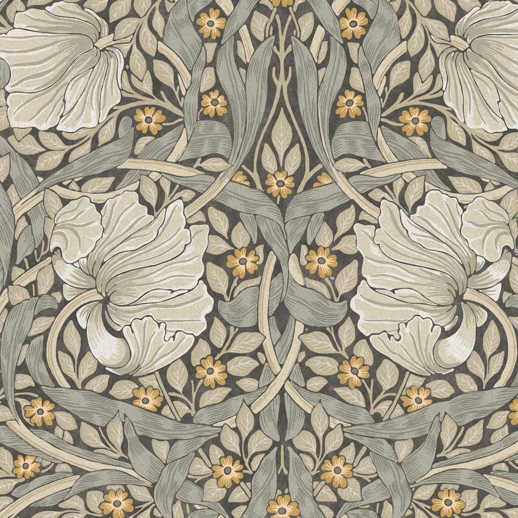 William Morris Pimpernel Grey Wallpaper