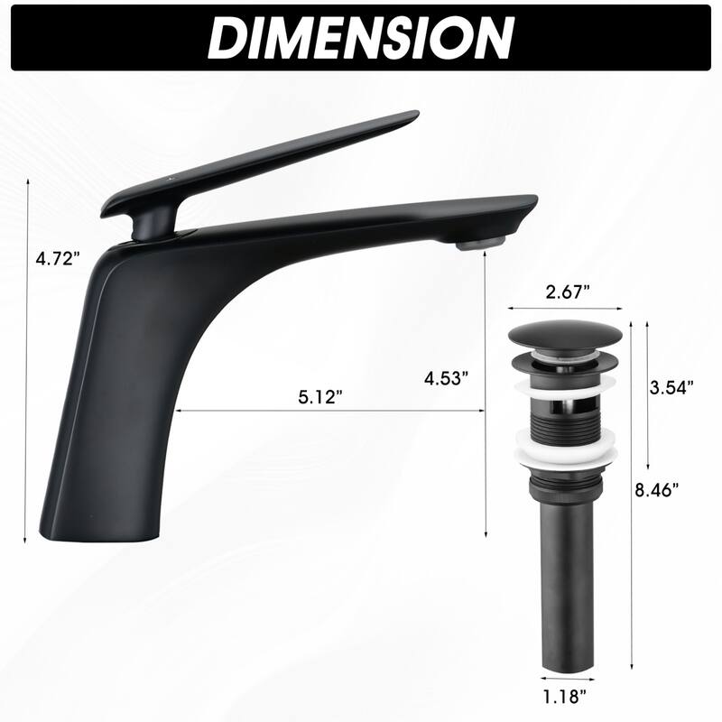 Stylish Minimalist Design Faucet with Hose
