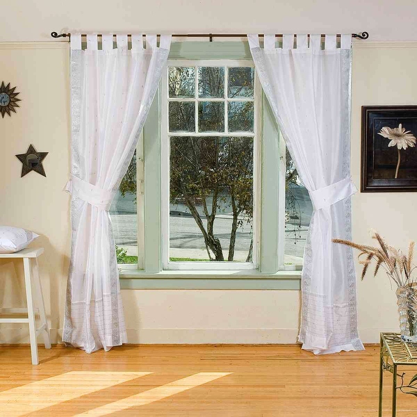 White tab top curtains deals