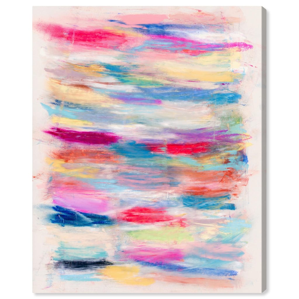 Color Bands Canvas by Art Remedy, Gallery Wrapped