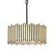 preview thumbnail 12 of 30, Tifany Modern Gold 4-Light Drum Chandelier Colored Glass Lights for Kitchen Island Bedroom