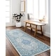 preview thumbnail 1 of 12, Livabliss Hera Medallion Washable Area Rug Blue/Ivory - 8' 10" x 11' 10"