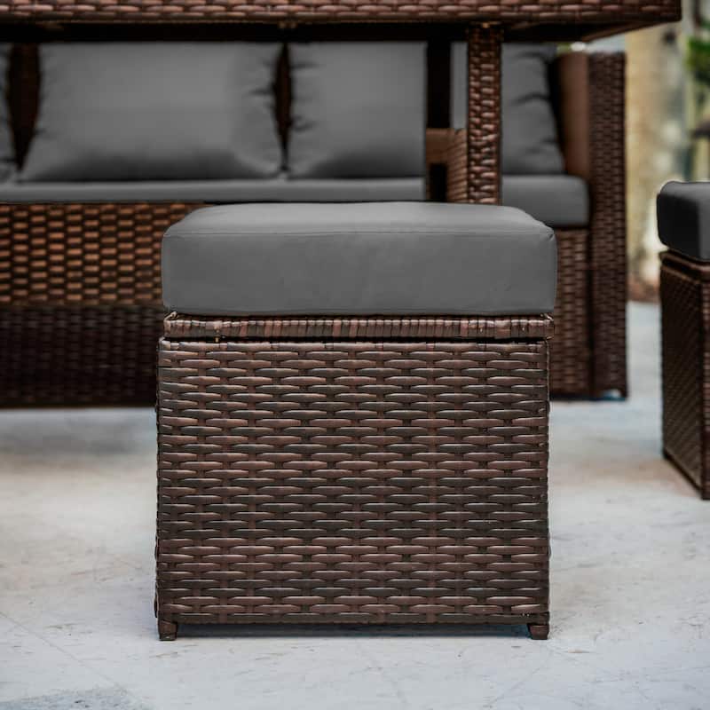 Empyrean 7-Piece Outdoor Wicker Patio Dining Set