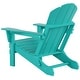 preview thumbnail 58 of 129, POLYTRENDS Laguna All Weather Poly Outdoor Adirondack Chair - Foldable (Set of 2)