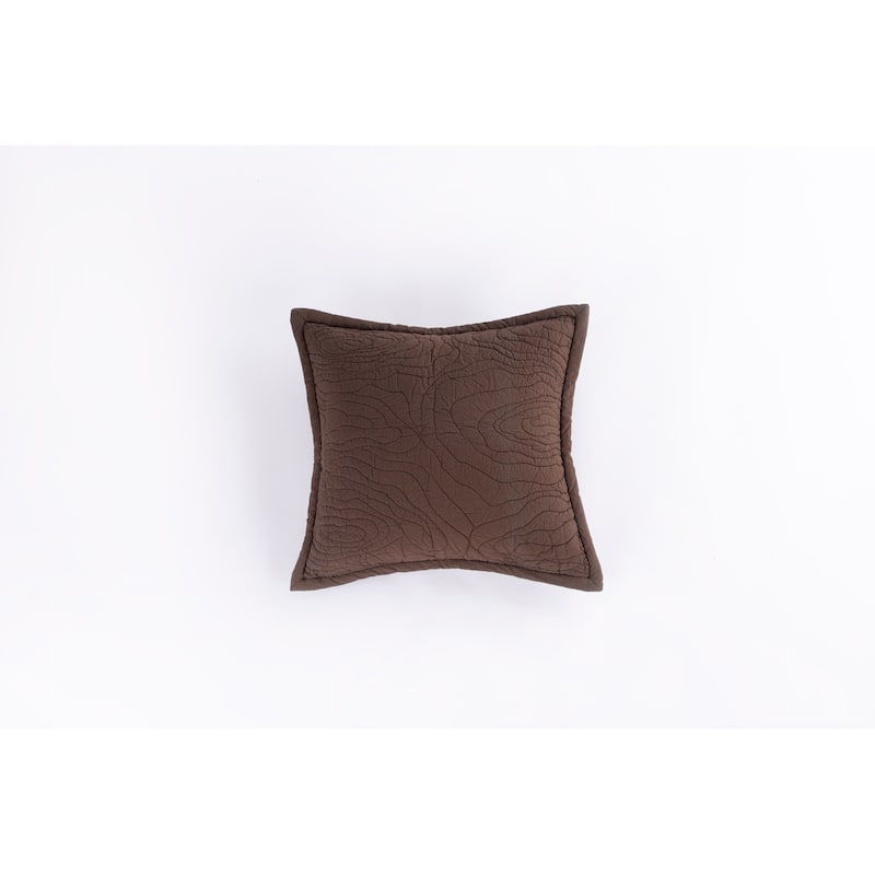 Cottage Home Cotton Tree Bark Abstract Pattern Throw Pillow - Brown - 20 x 20 inches