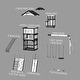 preview thumbnail 14 of 12, Backyard Discovery Whispering Point Light Gray Cedar Wood Swing Set - 15'3" x 11'6"