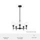 preview thumbnail 8 of 13, Hunter Xidane Metal and Glass Orb Chandelier - Entry, Kitchen or Dining Room Table, Bedroom - Mid-Century Modern, Transitional
