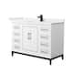 Option White / White Quartz Top / Matte Black Hardware