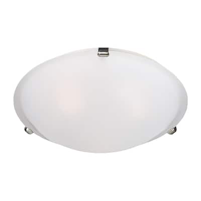 Malaga 3-Light Flush Mount - Silver