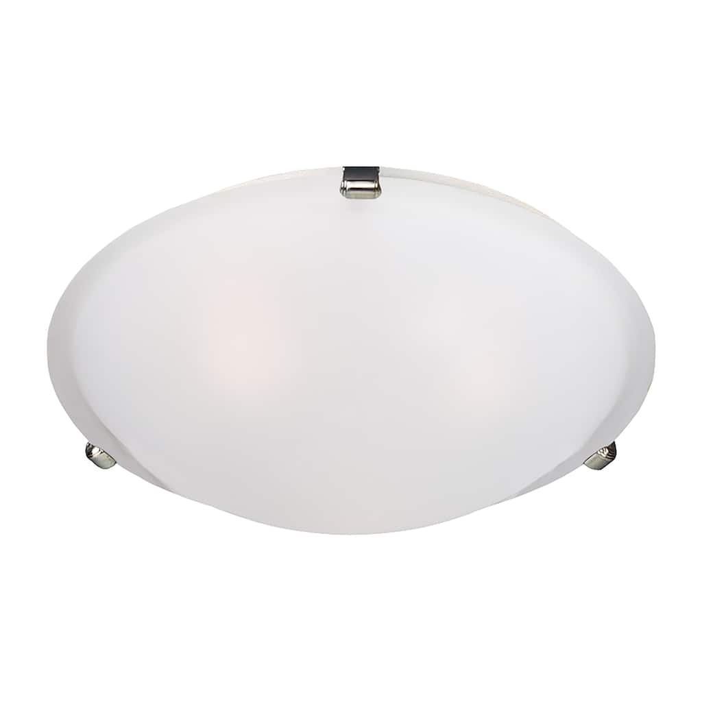 Malaga 3-Light Flush Mount - Silver