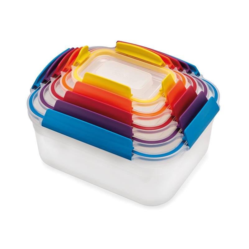 Joseph Joseph Nest Lock 10-piece Food Storage Container Set, BPA Free - Multi-Color