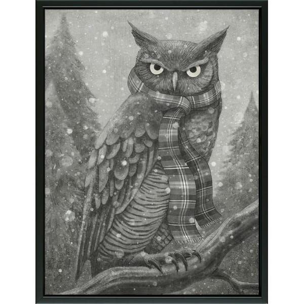 Shop Easy Art Prints Terry Fan S Winter Owl Premium Canvas Art