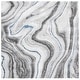 preview thumbnail 33 of 104, SAFAVIEH Craft Clytie Modern Abstract Marble Pattern Rug 5'3" Square - Grey/Blue - Square