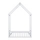 preview thumbnail 4 of 7, Full House-shaped Roof Headboard Floor Bed Kidsbed, White