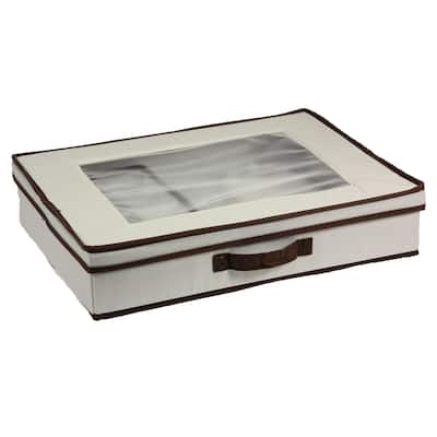 Household Essentials Flatware Storage Box - 19'' x 15'' x 4''