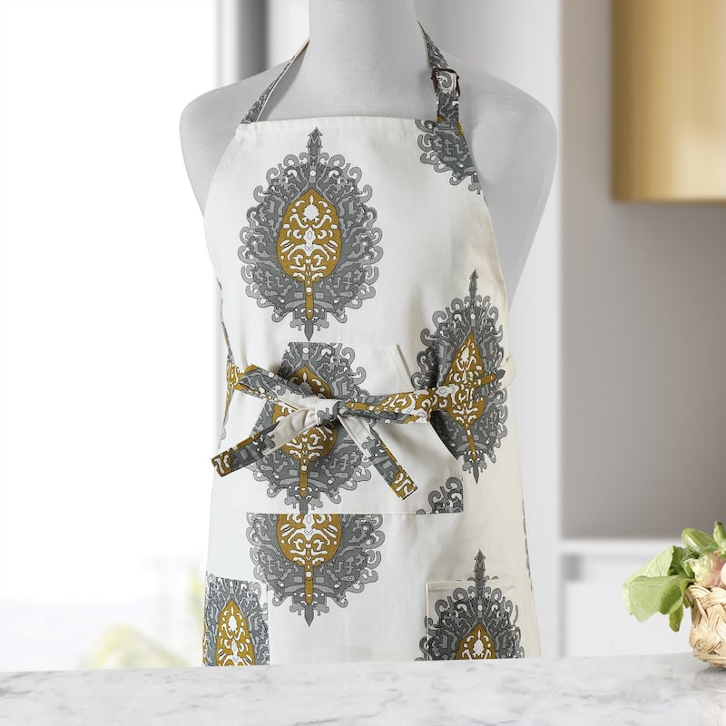 Exclusive Fabrics Mayan Printed Cotton Apron - 27 X 34