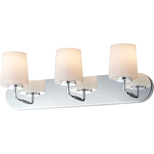 slide 2 of 11, Maxim 12893WT Durham 3 Light 24" Wide Bath Vanity Light Polished Chrome