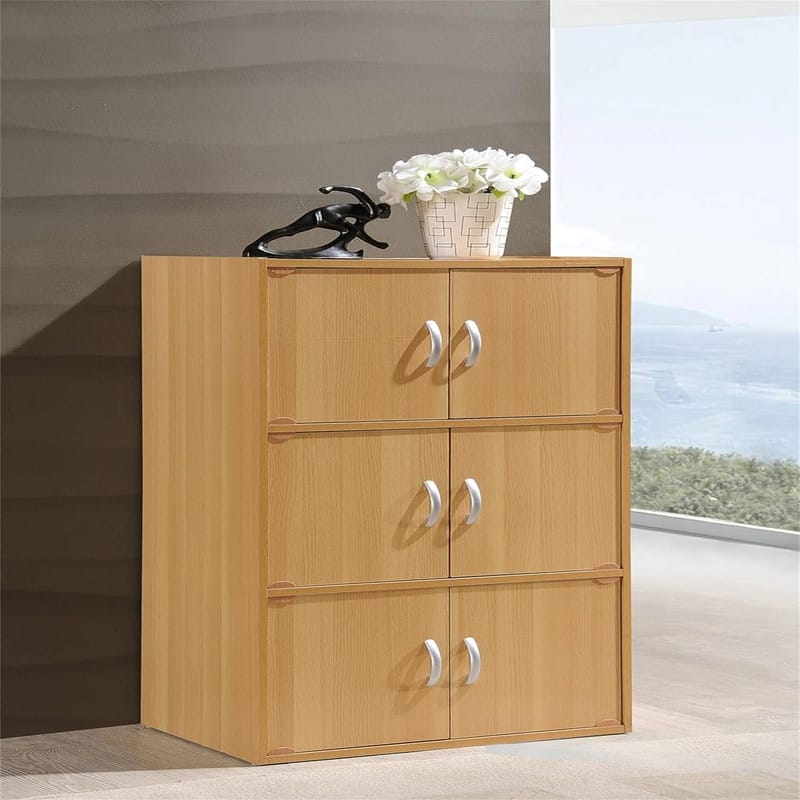 3-Shelf Bookcase Cabinet