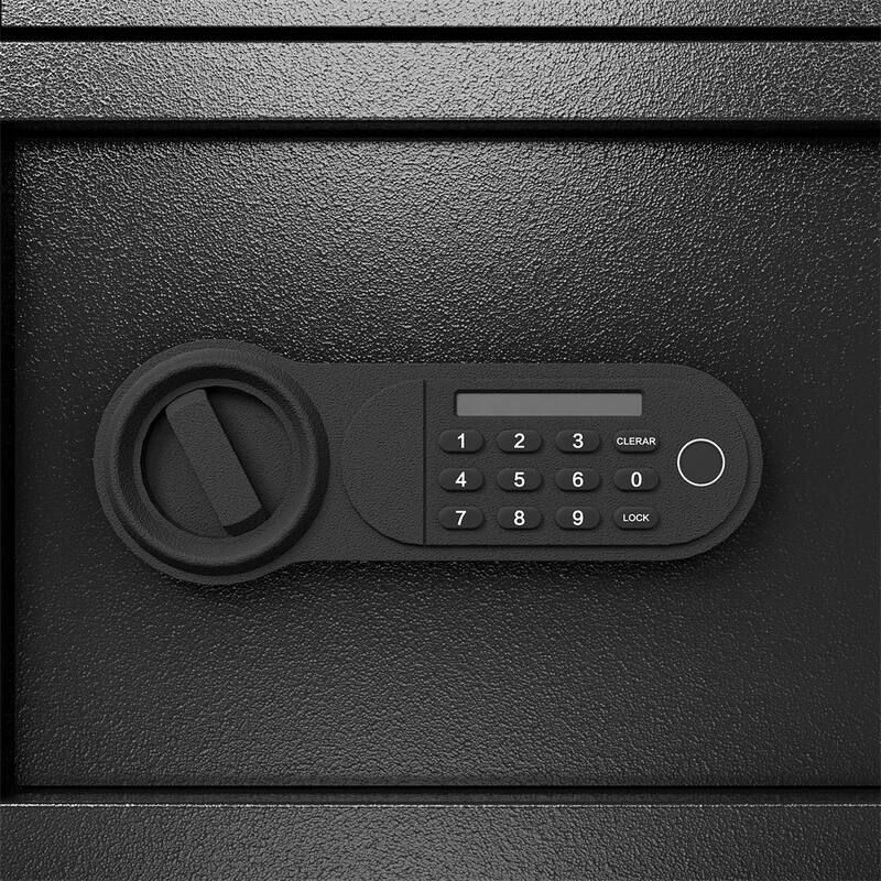 1.69Cubic Feet Steel Security Safe and Lock Box with Electronic Keypad