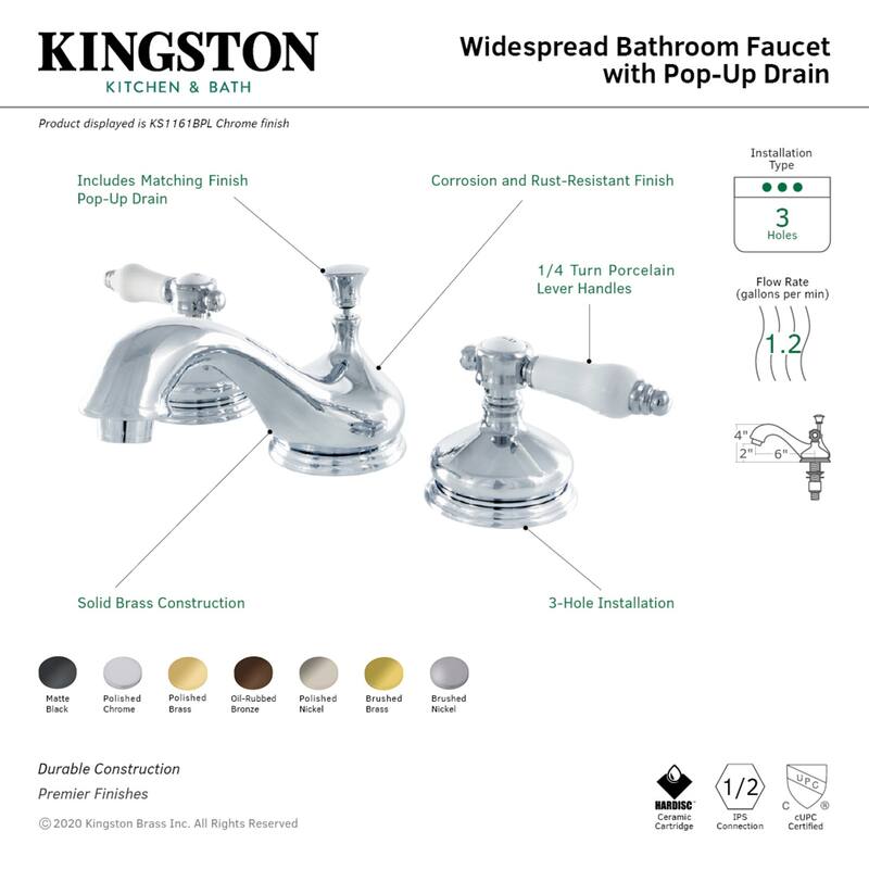 Kingston Brass Bel-Air Widespread Bathroom Faucet