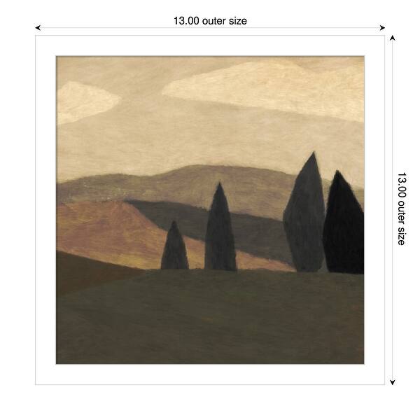 dimension image slide 9 of 18, Paysage 2 by Dan Hobday Wood Framed Wall Art Print