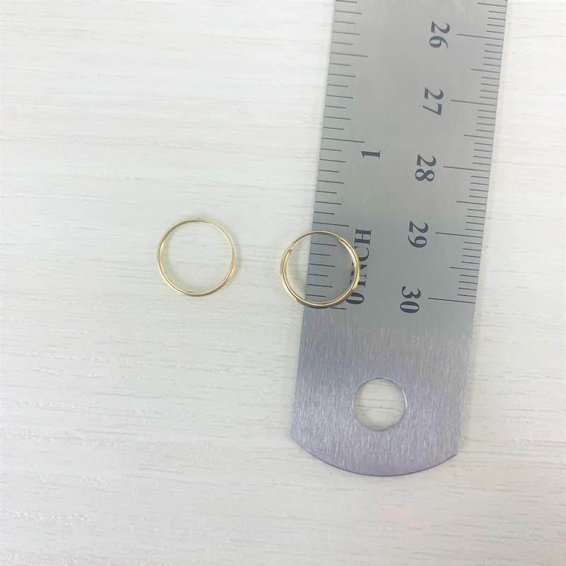 Joelle Collection 14K Yellow Gold Endless Hoops Earrings