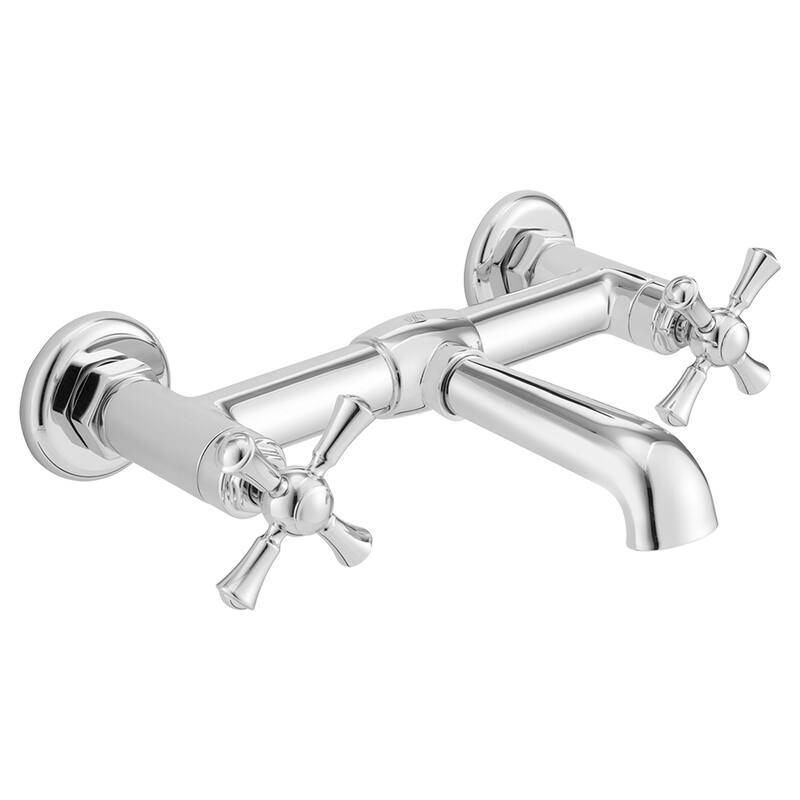 DXV Oak Hill 1.2 GPM Wall Mounted Bridge Bathroom Faucet - Polished Chrome