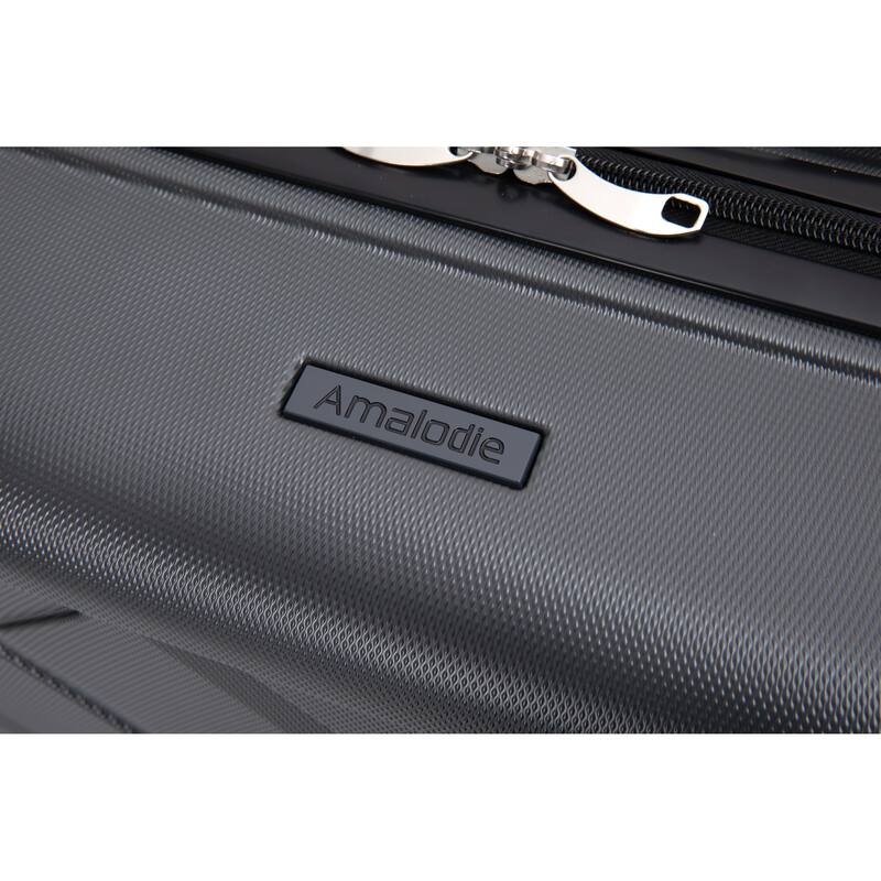 Hardshell Suitcase with Spinner Wheels ABS Luggage Sets Lightweight Durable Suitcase