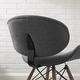 preview thumbnail 21 of 62, Corvus Madonna Mid-century Walnut and Black Accent Chair