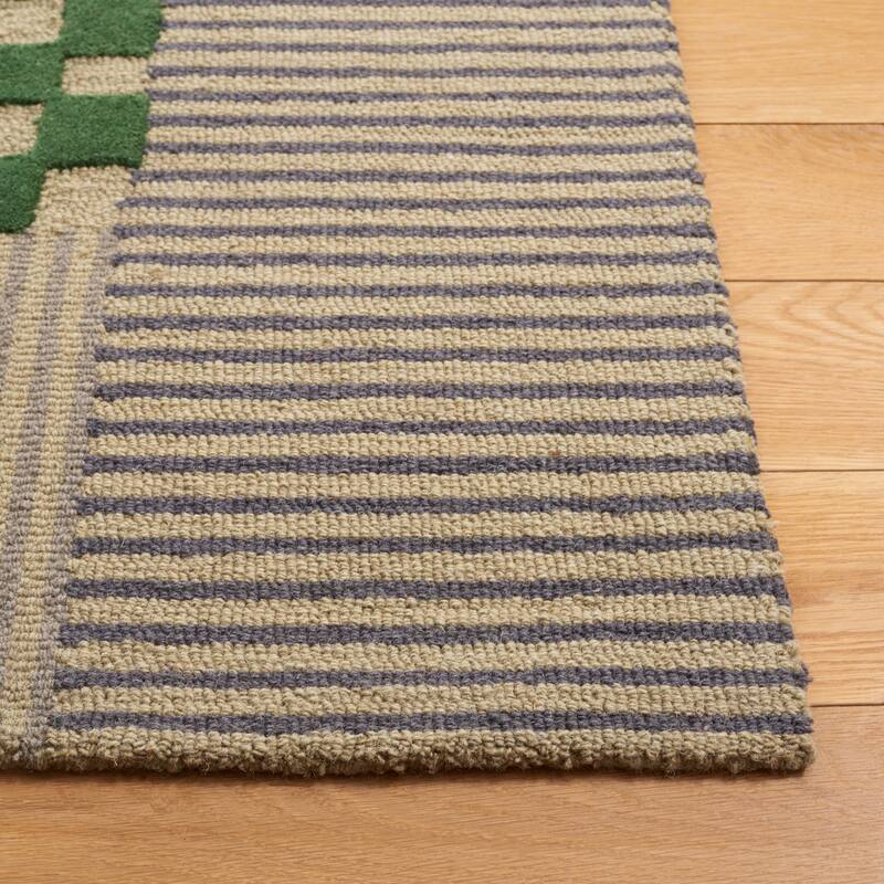 SAFAVIEH Handmade Genre Kiek Checkered Wool Rug