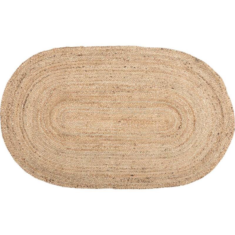 Natural Jute Rug Oval w/ Pad 36x60