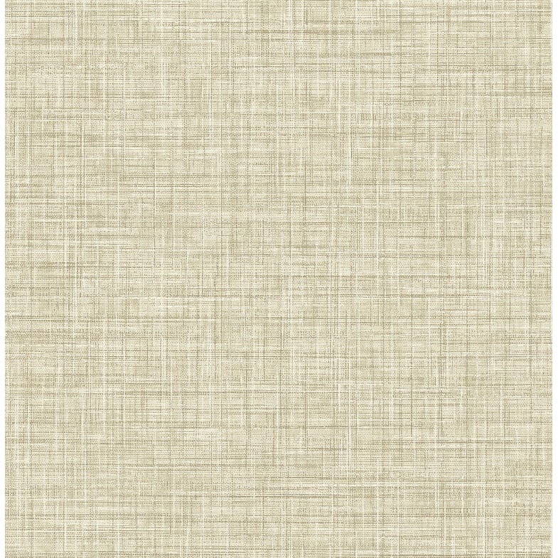 Brewster Tuckernuck Wheat Linen Wallpaper - 20.5in x 396in x 0.025in