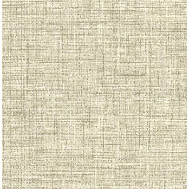 Brewster Tuckernuck Wheat Linen Wallpaper - 20.5in x 396in x 0.025in