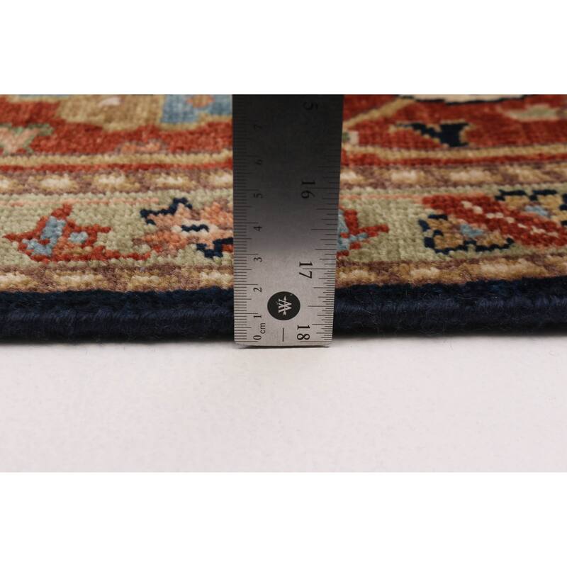 ECARPETGALLERY Hand-knotted Jules Sultane Dark Navy Wool Rug - 8'9 x 11'8