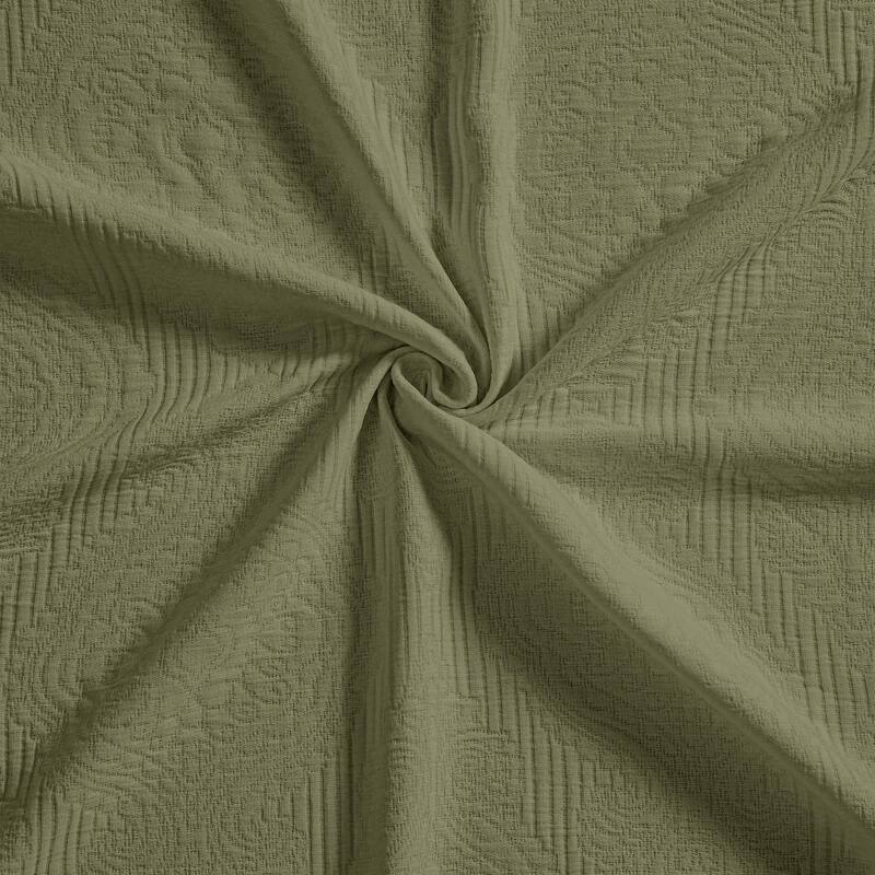 Superior Florin Jacquard Scrolling Medallion Cotton Bedspread Set
