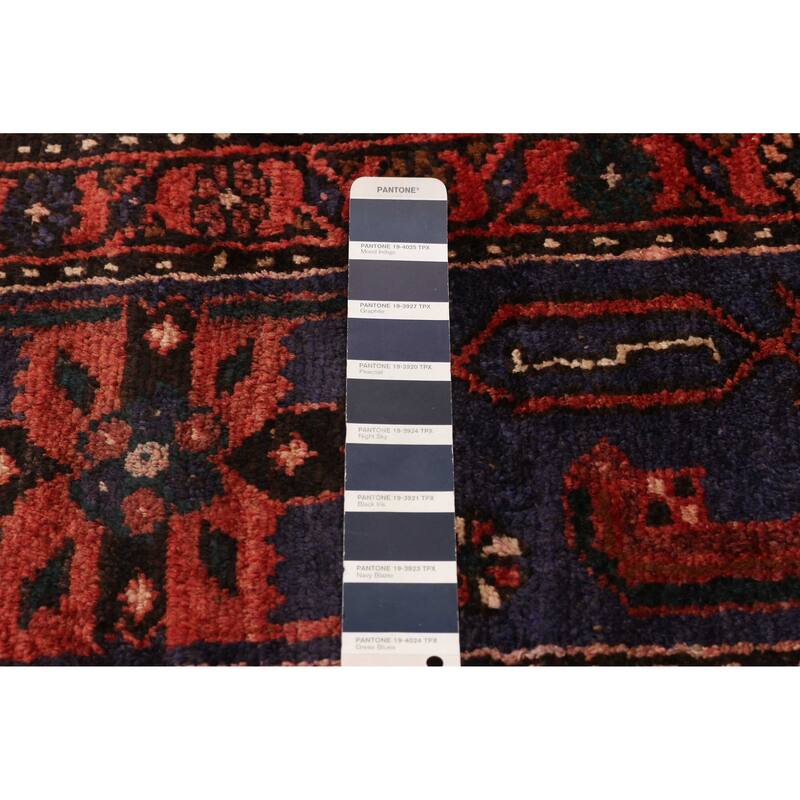 ECARPETGALLERY Hand-knotted Andelz Red Wool Rug - 4'5 x 9'4