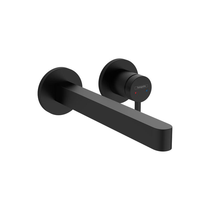 Hansgrohe 76050 Finoris 1.2 GPM Wall Mounted Widespread Bathroom - Matte Black