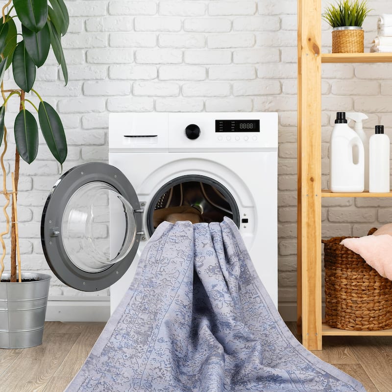 Machine Washable Rug 3x5,Non Slip Rugs for Living Room Bedroom Carpet Stain Resistant,Home Decor - 3'6"