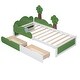 preview thumbnail 5 of 34, Natural Theme Twin Size Platform Bed with 2 Drawers, Sturdy and Durable Pine Frame, Easy Assembly
