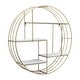 preview thumbnail 3 of 17, Sagebrook Home Modern Glam Iron and Wood Wall Storage Shelf - 32" x 7" x 32"