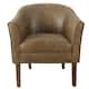 Option Brown Faux Leather